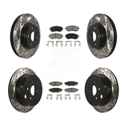 Kit de plaquettes en céramique pour Rotor de frein à disque, fente de perçage avant et arrière, pour Subaru Imprez