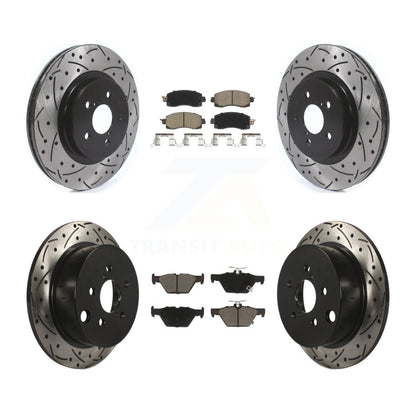 Kit de plaquettes en céramique pour Rotor de frein à disque, fente de perçage pour manteau avant et arrière, pour Subaru Crosstre