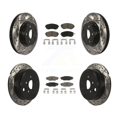 Kit de plaquettes en céramique pour Rotor de frein à disque, fente de perçage avant et arrière, pour Subaru Imprez