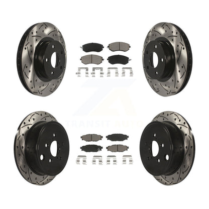 Kit de plaquettes en céramique pour Rotor de frein à disque, fente de perçage avant et arrière, pour Subaru Imprez