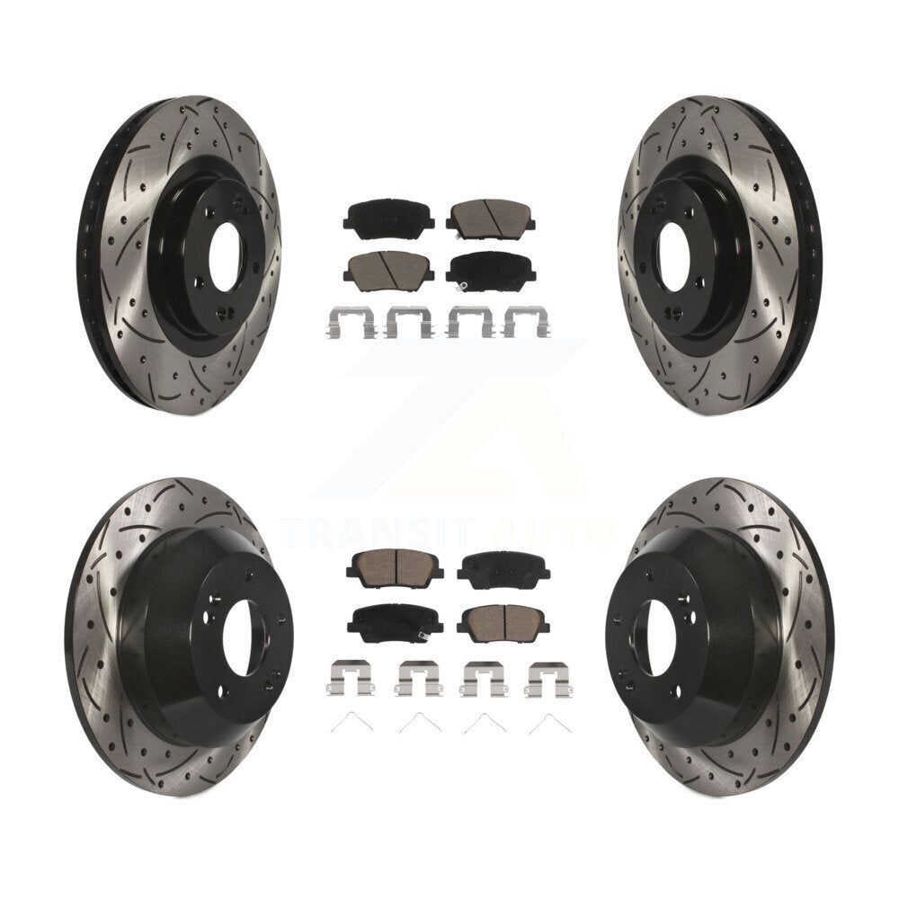 Kit de plaquettes en céramique pour Rotors de frein avant et arrière, pour Kia Sorento Hyundai Sant