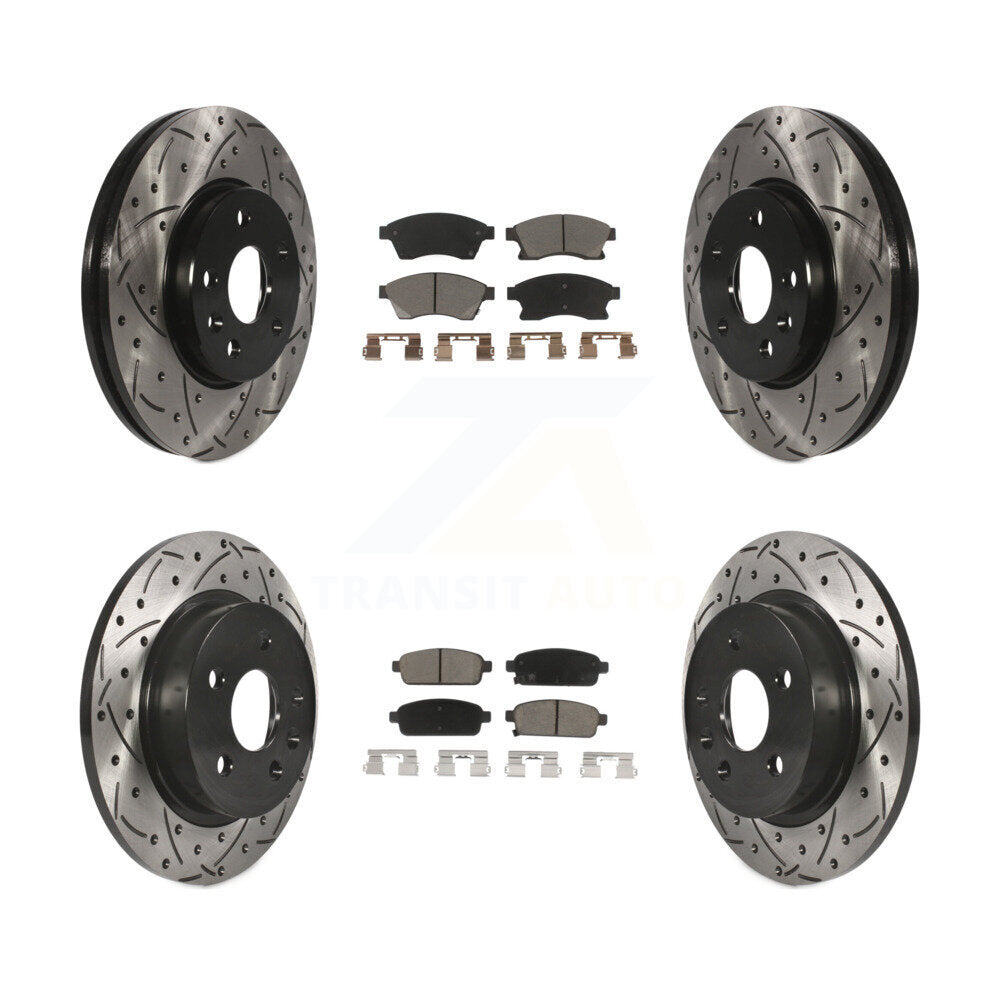 Kit de plaquettes en céramique pour Rotor de frein à disque, fente de perçage avant et arrière, pour Chevrolet Cruze Soni