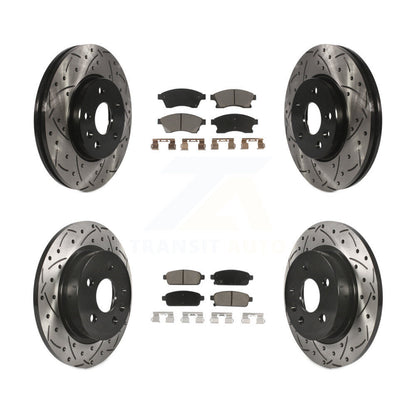 Kit de plaquettes en céramique pour Rotor de frein à disque, fente de perçage avant et arrière, pour Chevrolet Cruze Soni