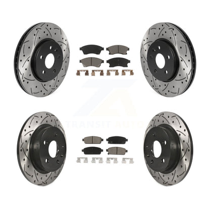 Kit de plaquettes en céramique pour Rotor de frein à fente avant et arrière, pour Chevrolet Sonic R 13-14