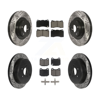 Kit de plaquettes en céramique pour Rotor de frein à disque fendu, revêtement avant et arrière, pour Toyota 8