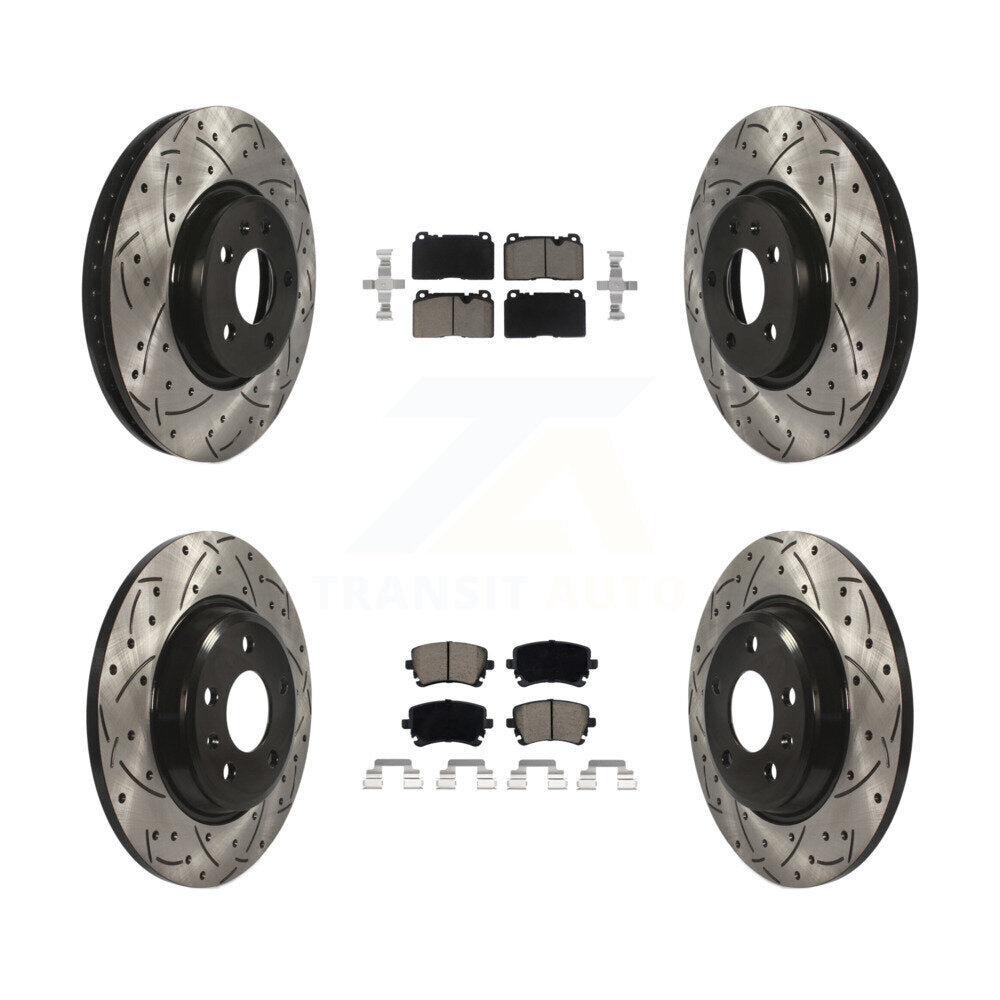 Kit de plaquettes en céramique pour Rotor de frein, fente avant et arrière percée, pour moteur Audi Q5 FLEX 2016