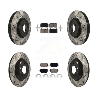 Kit de plaquettes en céramique pour Rotor de frein, fente avant et arrière percée, pour moteur Audi Q5 FLEX 2016
