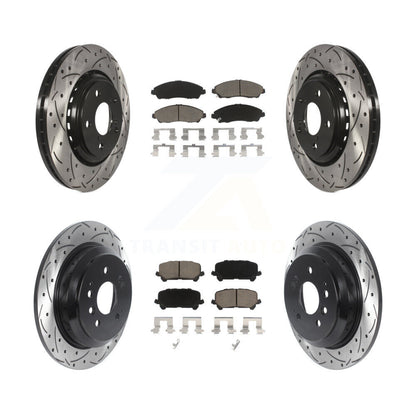 Kit de plaquettes en céramique pour Rotor de frein à disque, fente de perçage avant et arrière, pour Honda Pilot Ridgelin