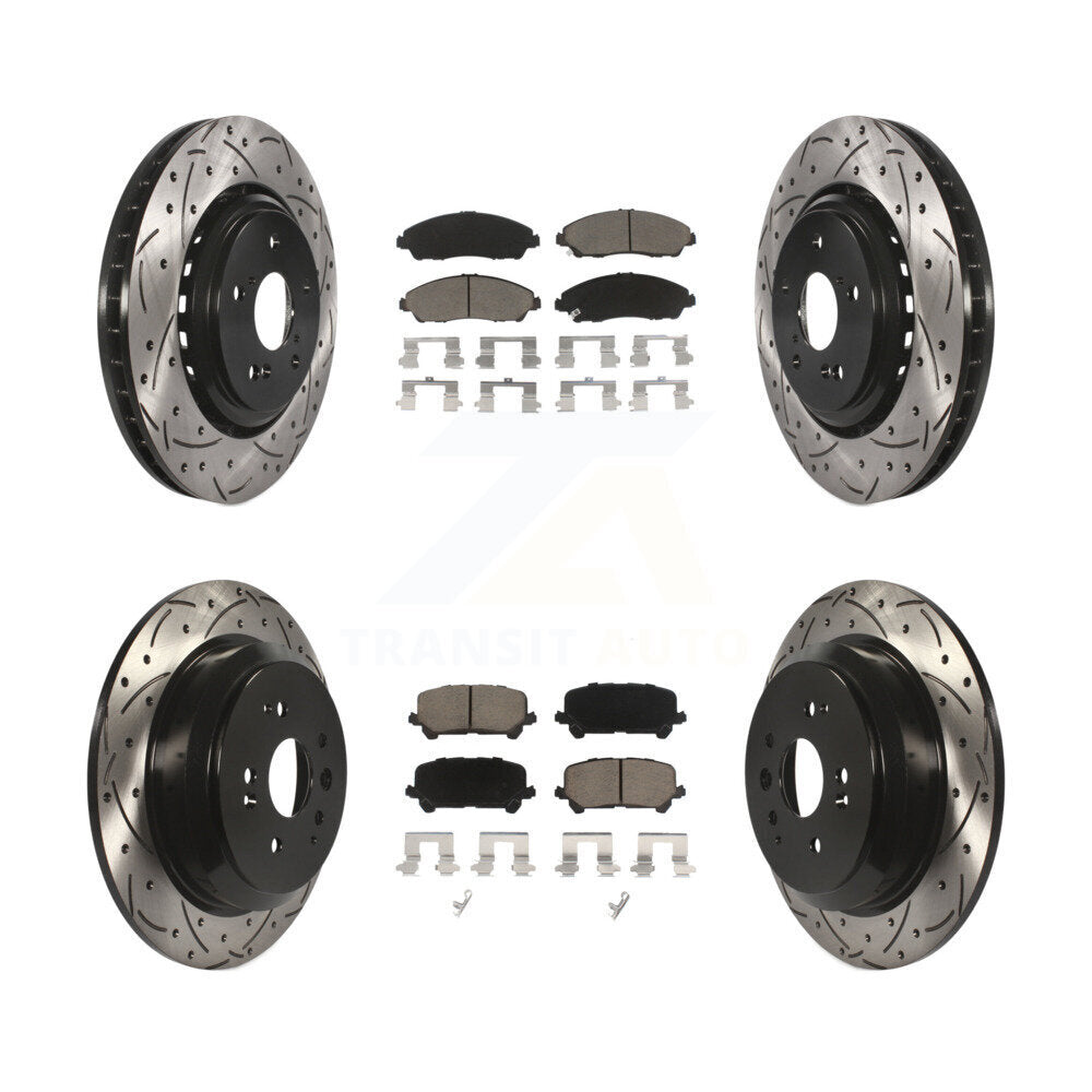 Kit de plaquettes en céramique pour Rotor de frein à disque, fente avant et arrière percée, pour Acura MD 2014 – 2016