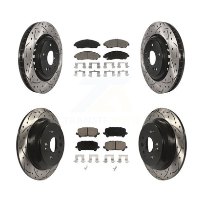 Kit de plaquettes en céramique pour Rotor de frein à disque, fente avant et arrière percée, pour Acura MD 2014 – 2016