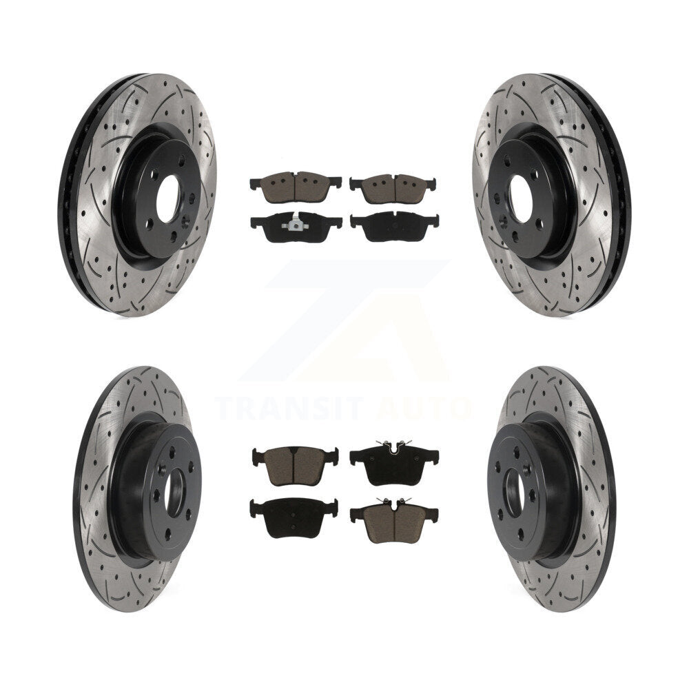 Kit de plaquettes en céramique pour Rotors de frein à fente avant et arrière, pour Land Rover Range Evoqu
