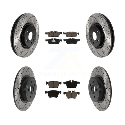 Kit de plaquettes en céramique pour Rotors de frein à fente avant et arrière, pour Land Rover Range Evoqu