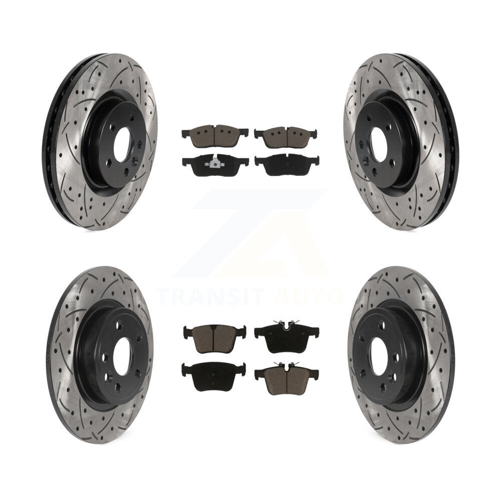 Kit de plaquettes en céramique pour Rotor de frein, fente de perçage avant et arrière, pour Land Rover Discovery Spor
