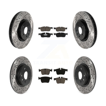 Kit de plaquettes en céramique pour Rotor de frein, fente de perçage avant et arrière, pour Land Rover Discovery Spor