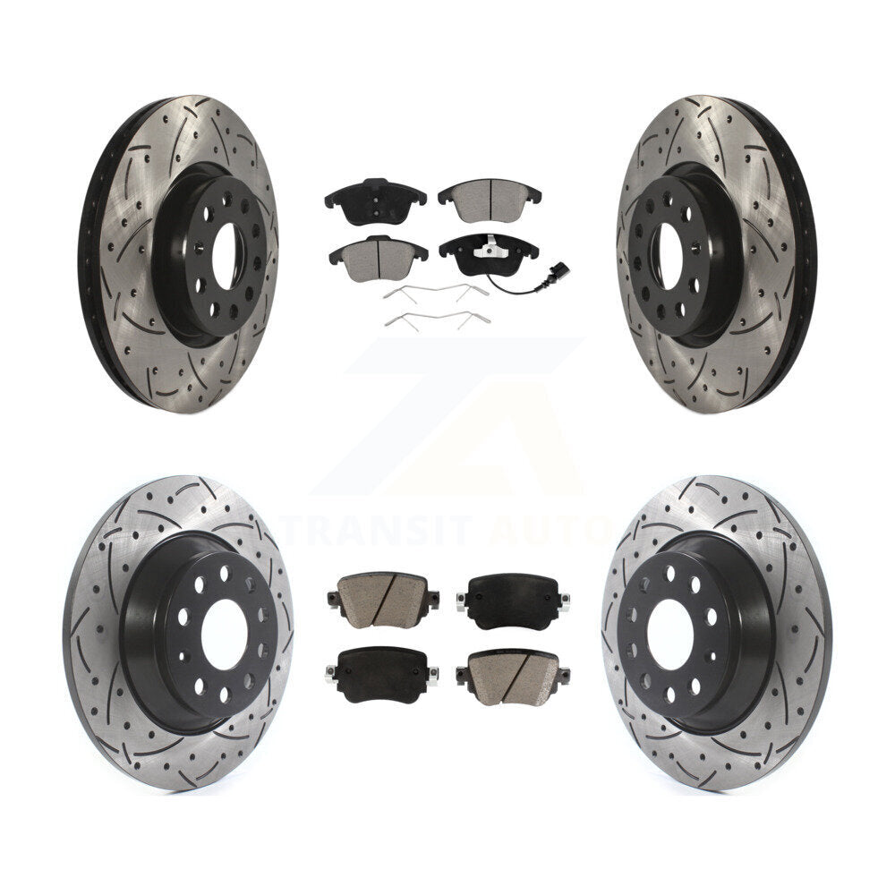 Kit de plaquettes en céramique pour Rotors de frein avant et arrière, pour Audi Q3 Quattr 2016 – 2018