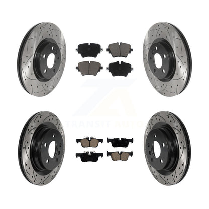Kit de plaquettes en céramique pour Rotor de frein, fente de perçage avant et arrière, pour BMW X1 X2 Mini Cooper 228
