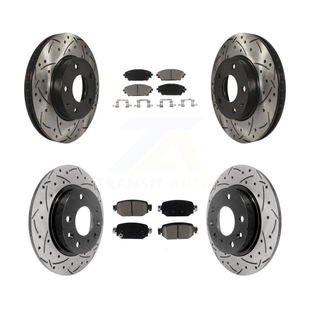 Kit de plaquettes en céramique pour Rotor de frein à fente avant et arrière, pour Mazda CX-3 FW 2019 – 2022