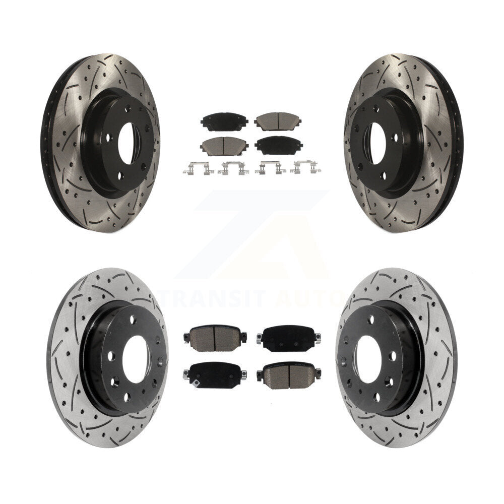 Kit de plaquettes en céramique pour Rotor de frein à fente avant et arrière, pour Mazda CX-3 AW 2019 – 2022