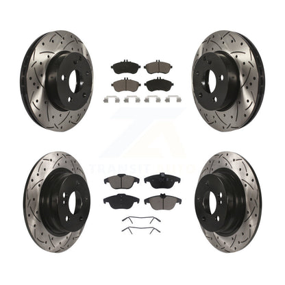 Kit de plaquettes de frein en céramique, Rotors de frein à fente avant et arrière, pour Mercedes-Benz C250 C23