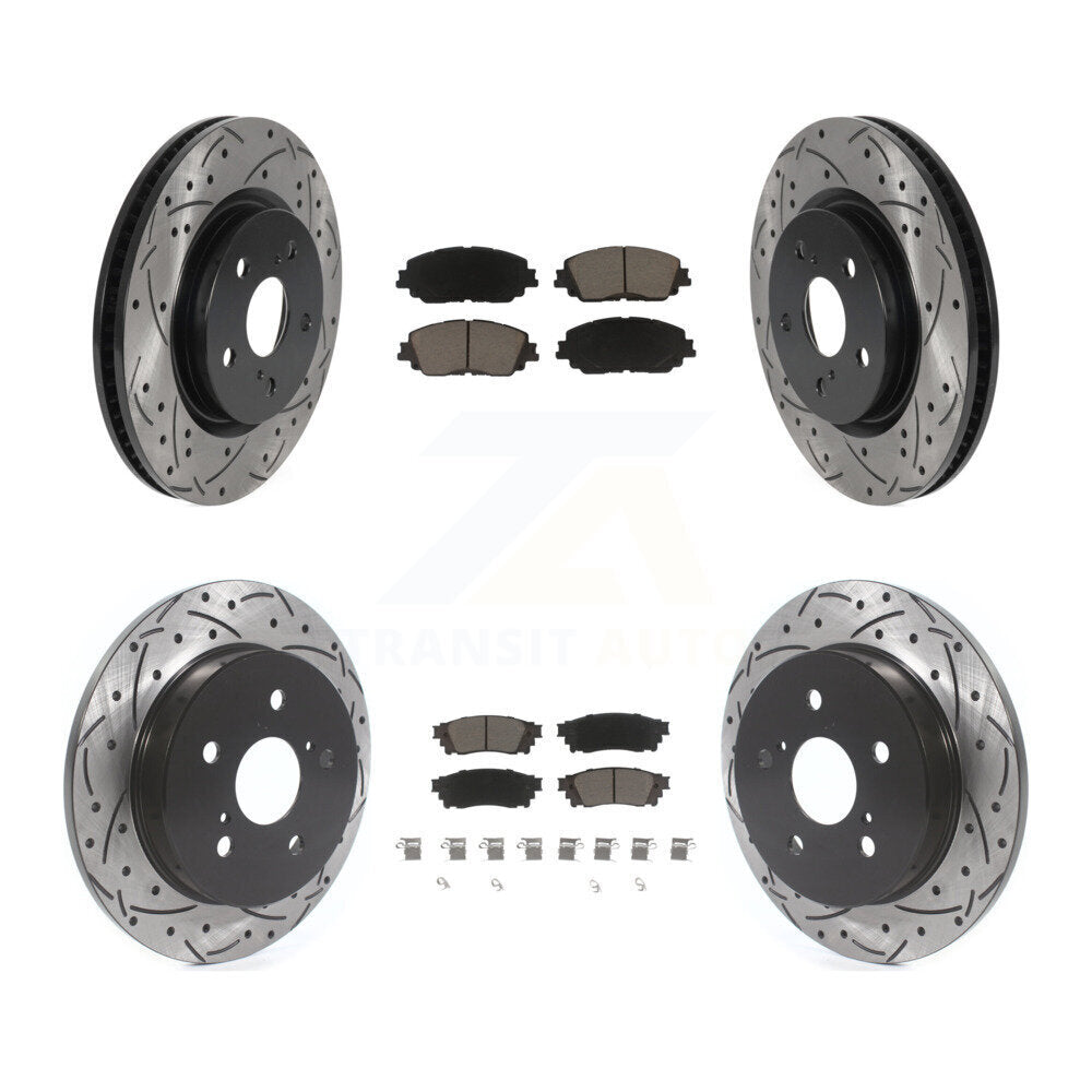 Kit de plaquettes en céramique pour Rotors de frein avant et arrière, pour Toyota RAV4 Camry Coroll