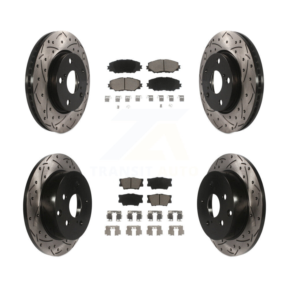 Kit de plaquettes en céramique pour Rotor de frein, fente avant et arrière, pour Toyota RAV4 Lexus HS250