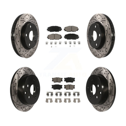 Kit de plaquettes en céramique pour Rotor de frein, fente avant et arrière, pour Toyota RAV4 Lexus HS250