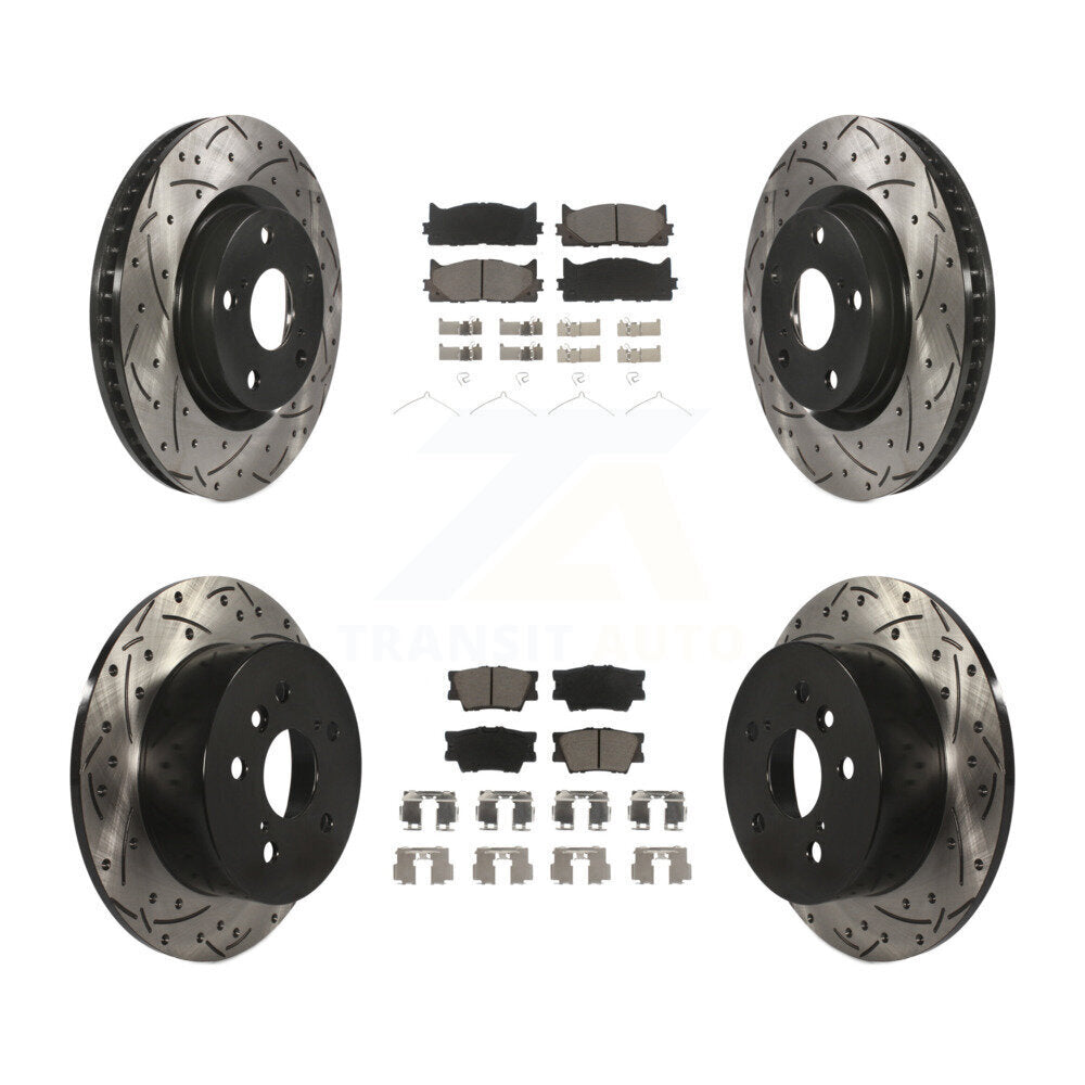 Kit de plaquettes en céramique pour Rotor de frein, fente avant et arrière, pour Toyota Camry Lexus ES35
