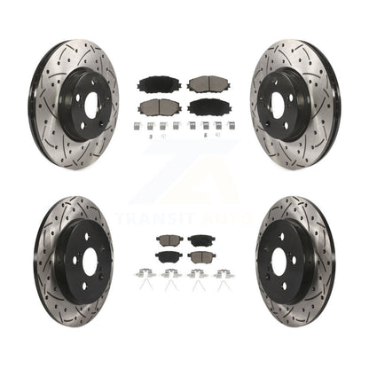 Kit de plaquettes en céramique pour Rotor de frein, fente de perçage avant et arrière, pour Toyota Corolla Matrix Vib