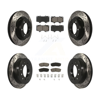 Kit de plaquettes en céramique pour Rotor de frein, fente de perçage avant et arrière, pour Toyota 4Runner Lexus GX46