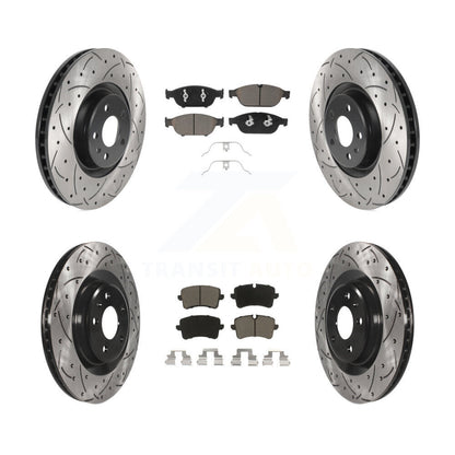 Kit de plaquettes en céramique pour Rotors de frein à disque à fente avant et arrière, pour Audi A6 Quattro A
