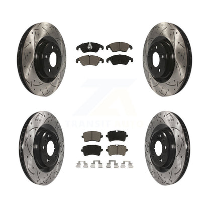 Kit de plaquettes en céramique pour Rotors de frein à disque à fente avant et arrière, pour Audi A6 Quattro A