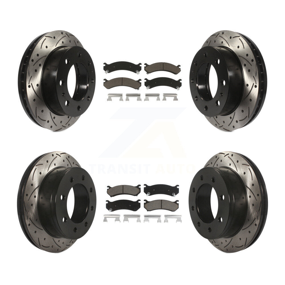 Kit de plaquettes en céramique pour Rotors de frein avant et arrière, pour Chevrolet GMC Sierra 250
