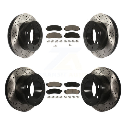 Kit de plaquettes en céramique pour rotors de frein avant et arrière, pour Ford F-350 Super Duty 4W