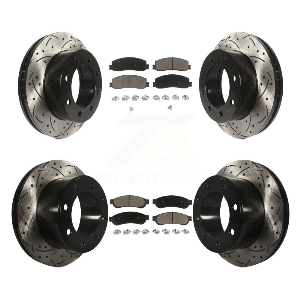 Kit de plaquettes en céramique pour rotors de frein avant et arrière, pour Ford F-250 Super Duty 4W