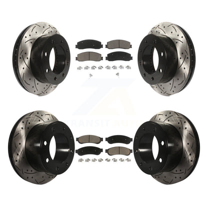 Kit de plaquettes en céramique pour rotors de frein avant et arrière, pour Ford F-250 Super Duty 4W