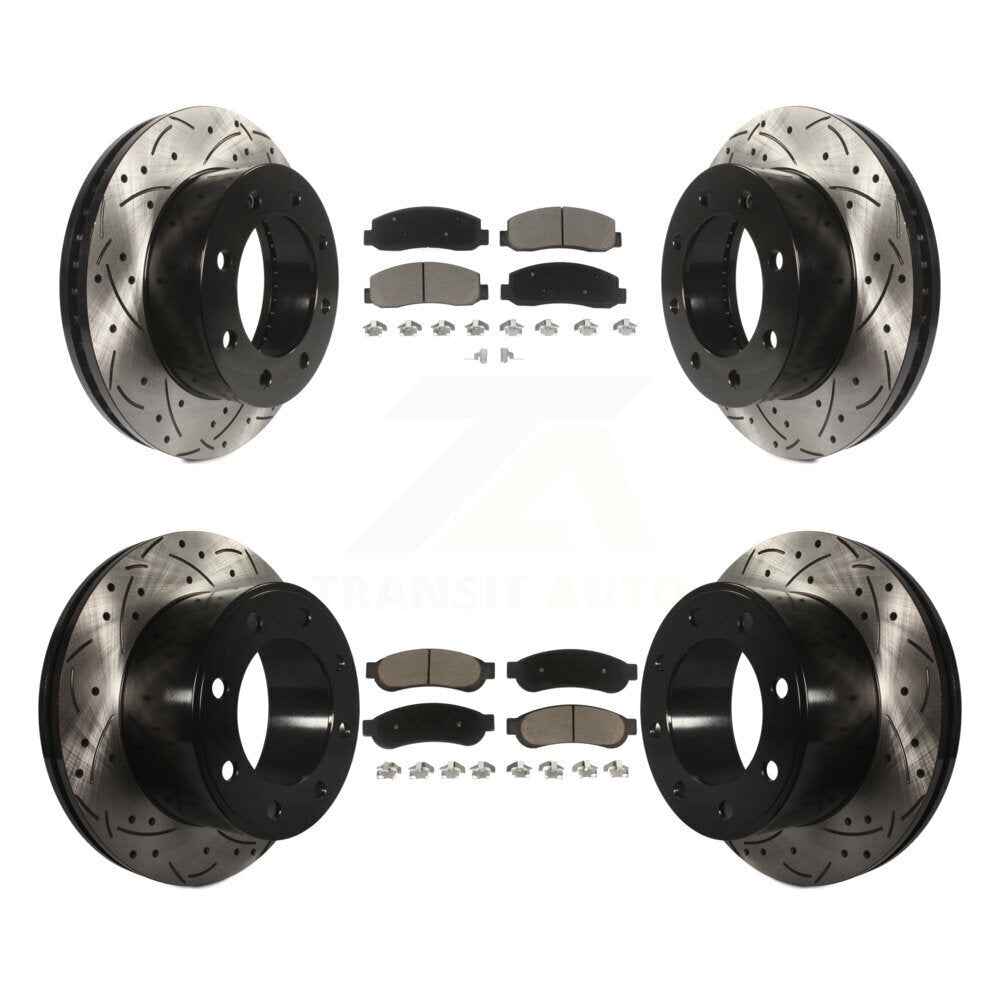 Kit de plaquettes en céramique pour rotors de frein avant et arrière, pour Ford F-250 Super Duty 4W