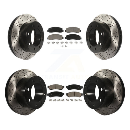 Kit de plaquettes en céramique pour rotors de frein avant et arrière, pour Ford F-250 Super Duty 4W