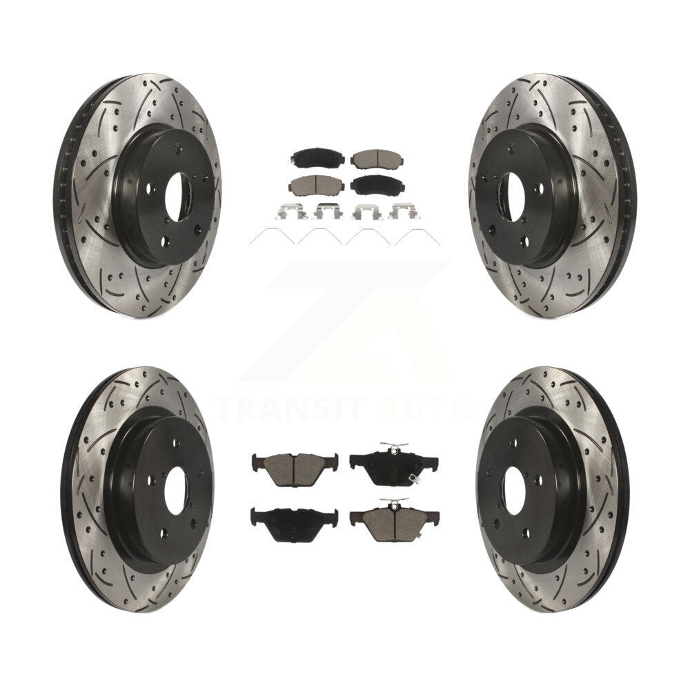 Kit de plaquettes en céramique pour Rotor de frein, fente avant et arrière percée, pour Subaru Legacy 2.5 16-19