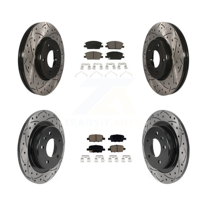 Kit de plaquettes en céramique pour Rotor de frein à disque, fente de perçage pour manteau avant et arrière, pour Chevrolet Malib