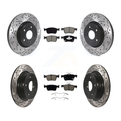 Kit de plaquettes en céramique pour Rotor de frein à disque, fente percée, revêtement avant et arrière, pour Honda Accor