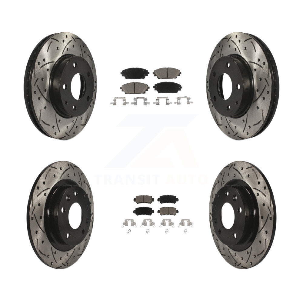 Kit de plaquettes en céramique pour Rotor de frein à fente avant et arrière, pour Mazda CX-3 FW 2016 – 2018
