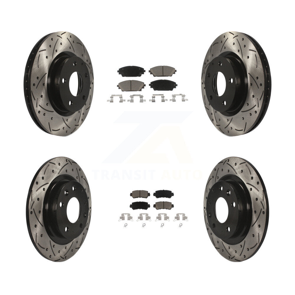Kit de plaquettes en céramique pour Rotor de frein à fente avant et arrière, pour Mazda CX-3 AW 2016 – 2018