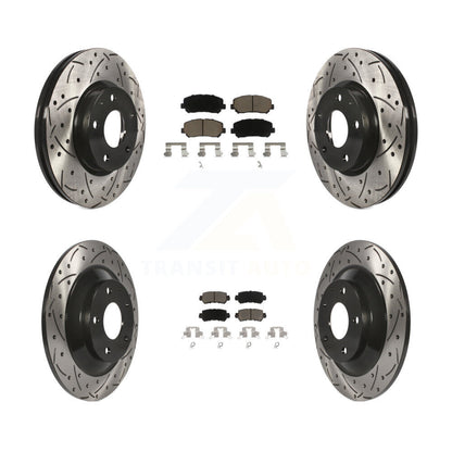 Kit de plaquettes en céramique pour Rotors de frein à disque, fente de perçage avant et arrière, pour Mazda CX-2013 – 2015