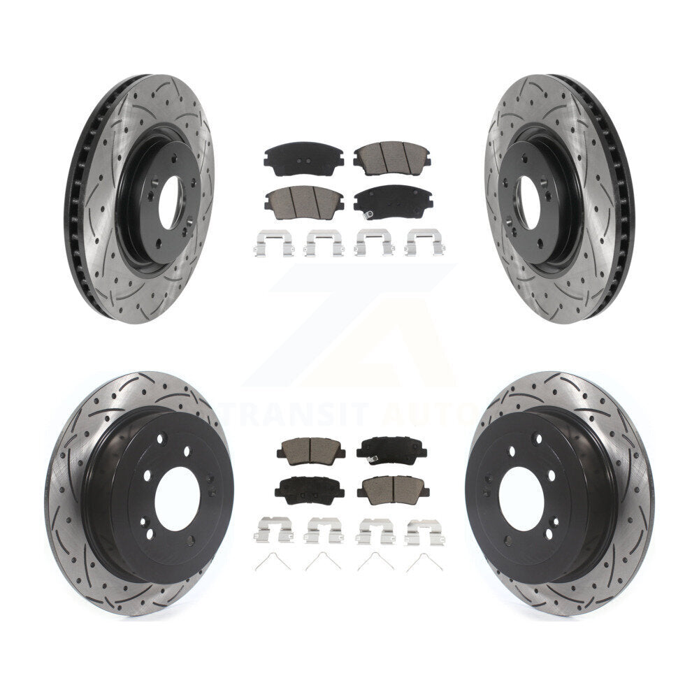 Kit de plaquettes en céramique pour Rotors de frein avant et arrière, pour Kia Sportage Turbocharge