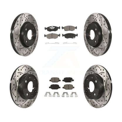 Kit de plaquettes en céramique pour rotors de frein à disque fendus, revêtement avant et arrière, pour Fiat 50