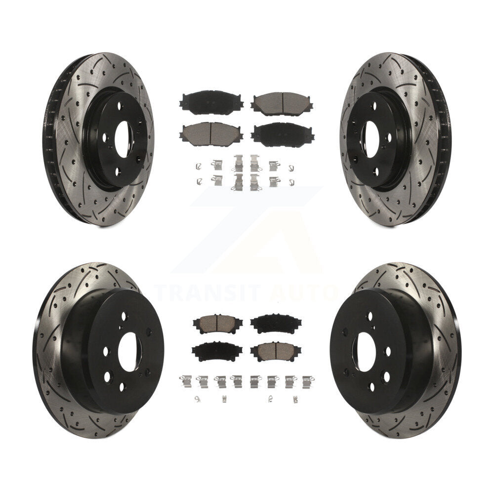 Kit de plaquettes en céramique pour Rotors de frein avant et arrière, pour Base Lexus IS250 avec RW