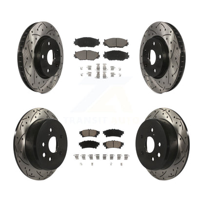 Kit de plaquettes en céramique pour Rotors de frein avant et arrière, pour Base Lexus IS250 avec RW