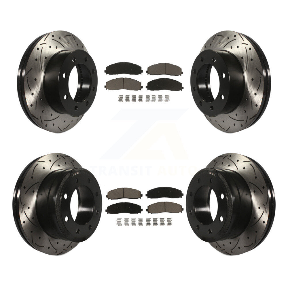 Kit de plaquettes en céramique pour rotors de frein avant et arrière, pour Ford F-250 Super Duty 4W