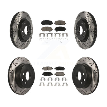 Kit de plaquettes en céramique pour Rotor de frein, fente de perçage avant et arrière, pour Nissan Rogue Sport Qashqa