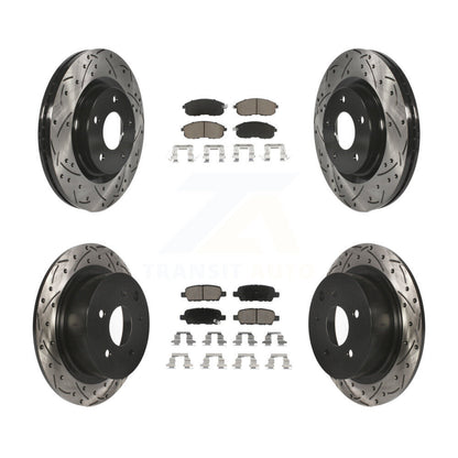 Kit de plaquettes de frein en céramique, Rotors de frein à disque à fente avant et arrière pour Nissan Sentra Juk